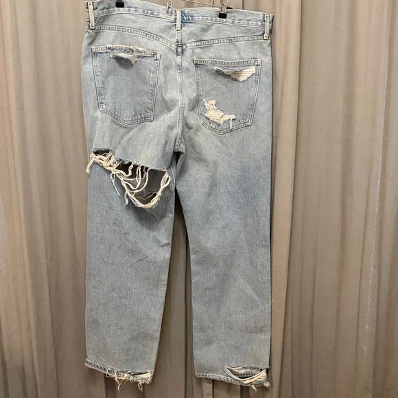 Agolde Distressed Denim Jeans - Picture 6 of 8